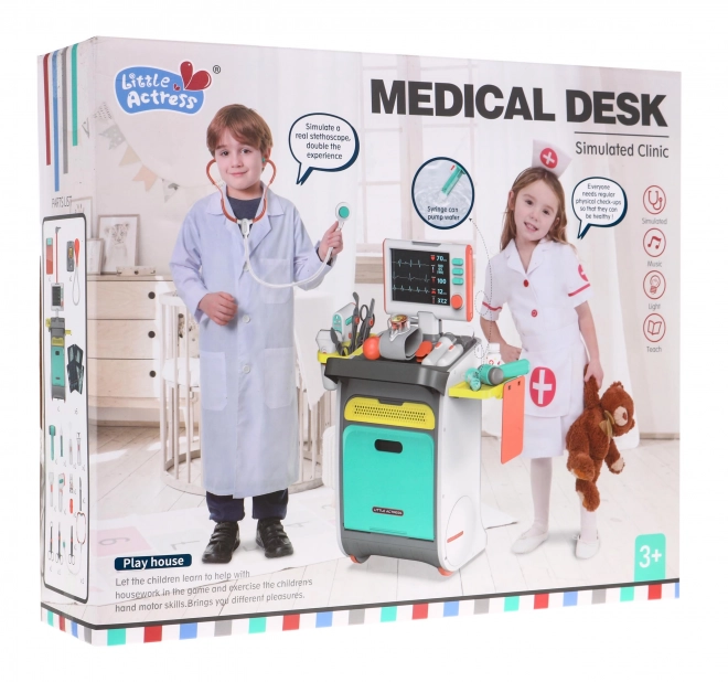 Doktorvogn + interaktiv røntgenfunktion EKG - 20 dele