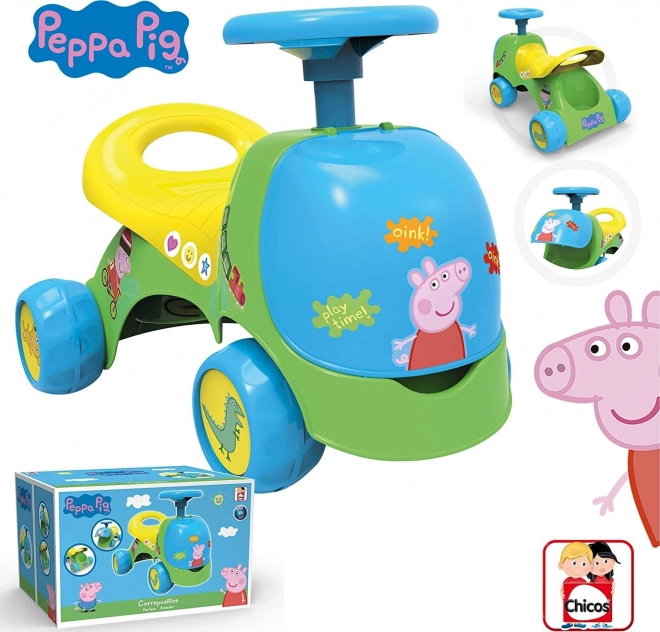CHICOS Løbecykel Grisen Peppa 2i1