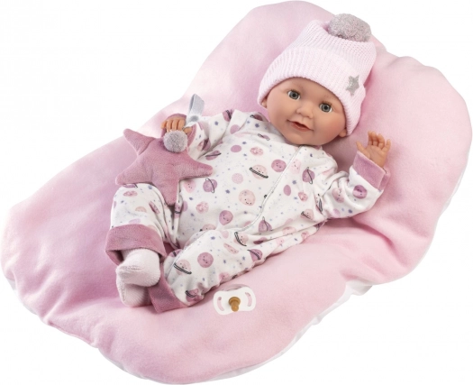 Llorens realistisk blinkende babydukke med lyde 42 cm
