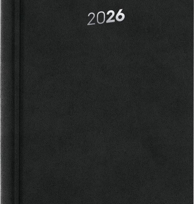 Daglig dagbog NOTIQUE Balakon 2026, sort, 15 x 21 cm