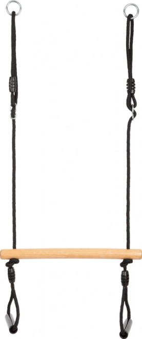 Trapez gynge med gymnastikringe Black Line
