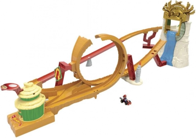 Mario Kart Donkey Kongs ø racerbane med Hot Wheels-bil