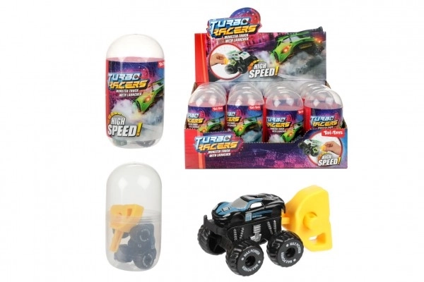 Auto terræng mini med starter plast 4cm i plastæg 5x10cm 12 stk i æsken