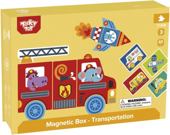 Tooky Toy Magnetisk Montessori Boks med 80 Dele