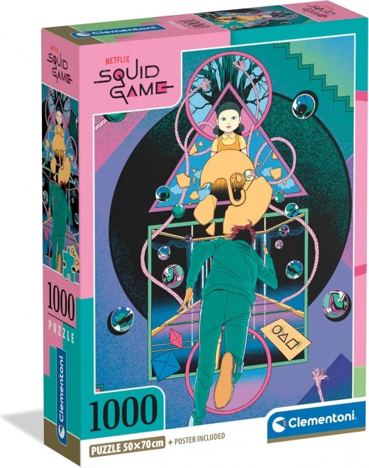 CLEMENTONI Puslespil Netflix: Squid Game 2 (Blæksprutte Spil 2) 1000 brikker