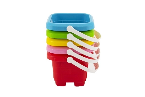 Spand til sand plastik 12x9cm 5 farver 12m+