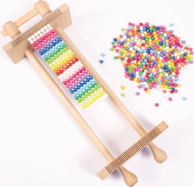 PLAYBOX Vævramme til perler - træ