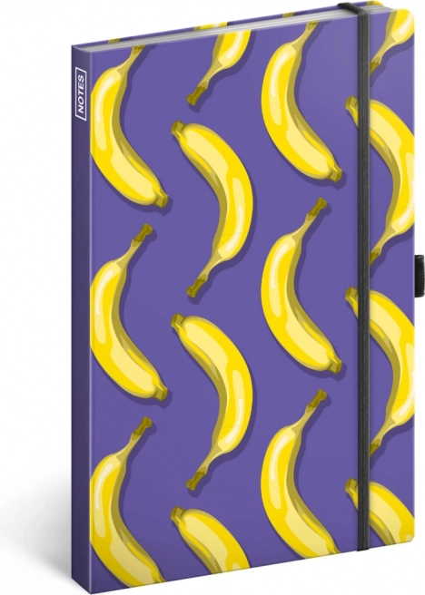 Notique linjeret notesbog Bananer 13 × 21 cm