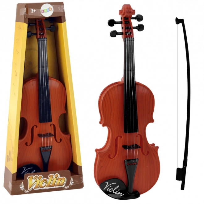 Violin for børn med brun bue