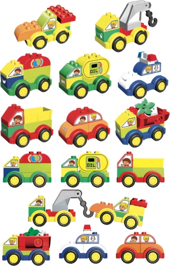 Forskellige typer køretøjer til rolleleg