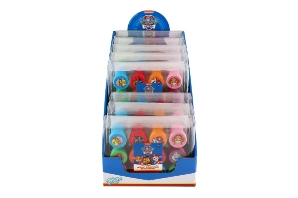 Selvfarvende frimærker 12 stk plast Paw Patrol i blister 12x9cm 10 stk i kassen