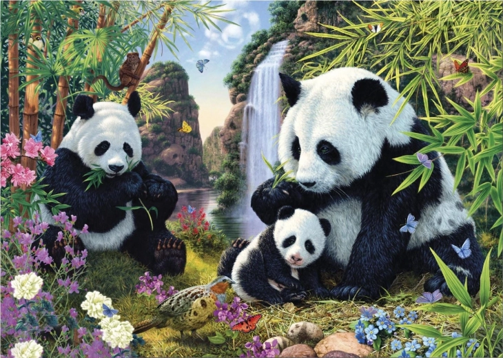 Puslespil Skjulte pandaer 1000 brikker – Secret Collection