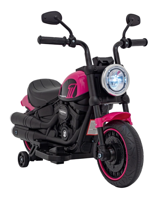 Motocykel Chopper FASTER – Růžový