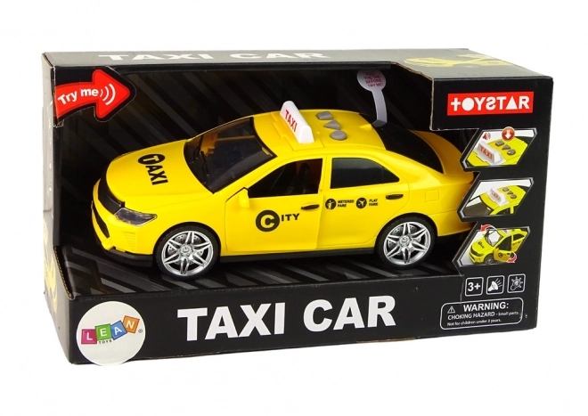 Auto Taxi Køretøj 1:14 Lys Lyd Gul