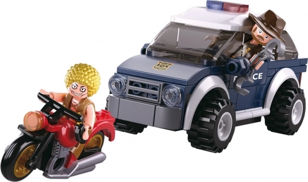 Sluban politi offroad og tyv på motorcykel