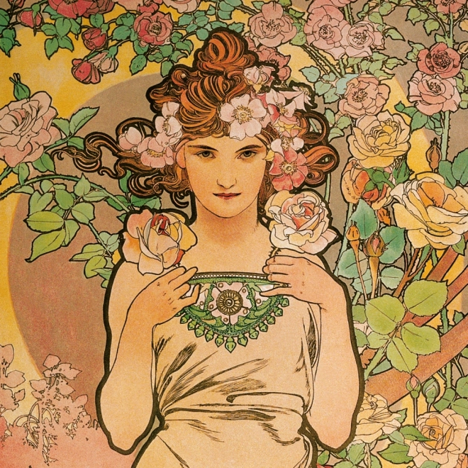 Notesblok Kalender Alfons Mucha 2026