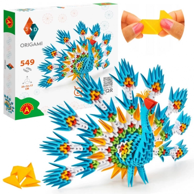 Kreativ Origami 3D Påfugl af Alexander