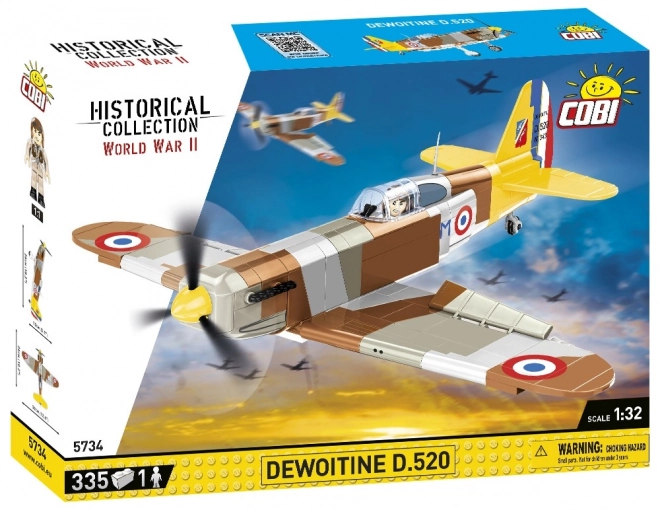 COBI 5734 II Verdenskrig Dewoitine D.520, 1:32, 335 kl, 1 f