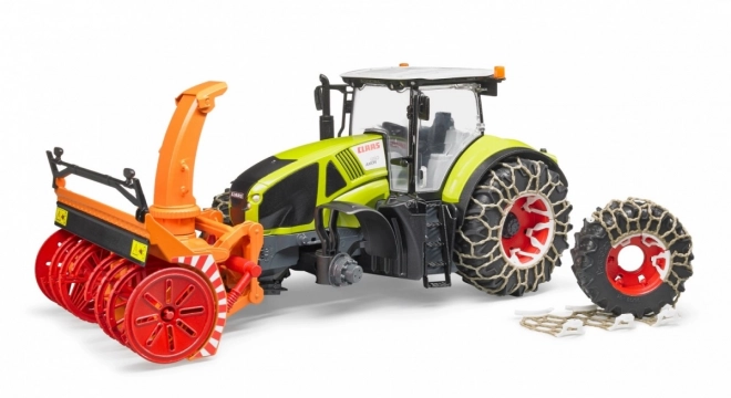 Bruder Traktor Class Axion 950 med snefræser