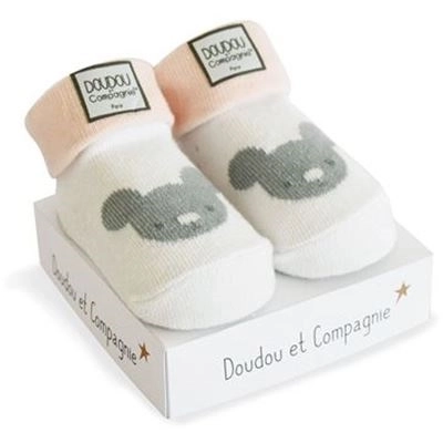 Doudou Sokker til pige 0-6 mdr. 1 par