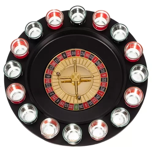Party roulette + glas
