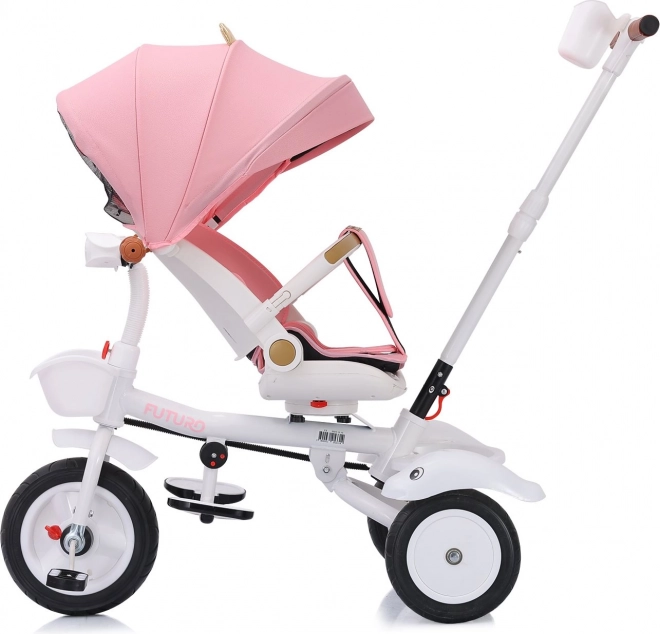 CHIPOLINO Trehjulet med tag Futuro 2i1 Prinsesse