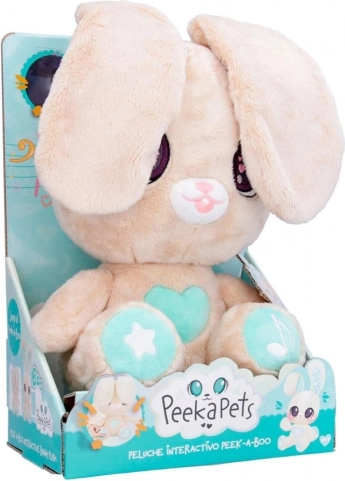 Interaktiv plysbamse-kanin Peekapets 45 cm