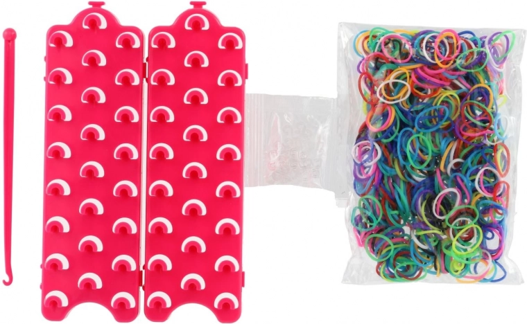600 farvede silikoneelastikker