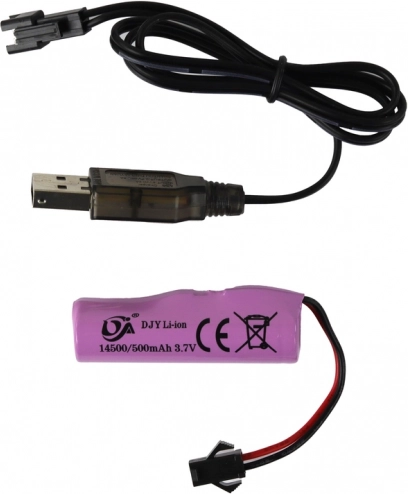 Genopladeligt batteri med USB-opladning