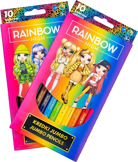 Farveblyanter JUMBO ASTRA Rainbow High 10 stk