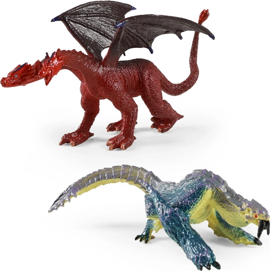 Sæt med plastdrager 12 cm – 2 figurer