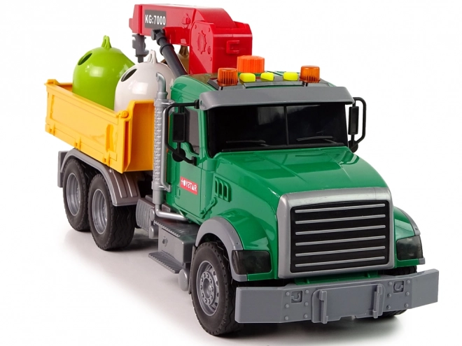 Lastbil Auto Krane Transport Skraldespand Lyd