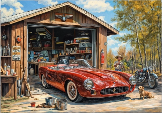 Puslespil Jaguar i garage 300 XL brikker