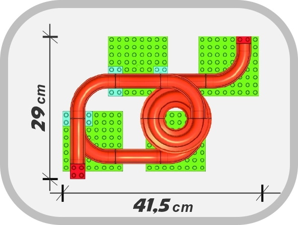 Androni UNICO plus Kuglebane Mellem - 62 dele