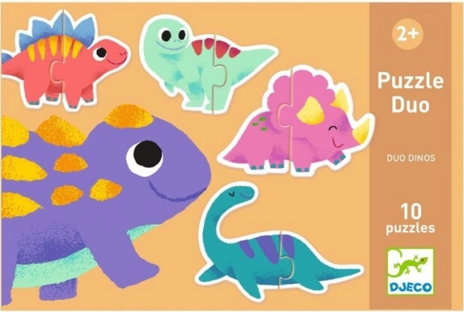 Puslespil Duo Dinosaurer