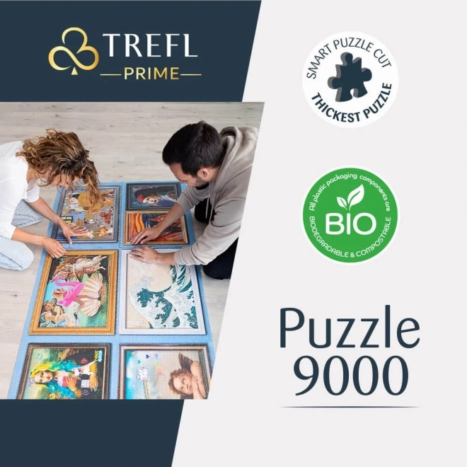 TREFL Puslespil UFT Harry Potter: Hogwarts-kollegier 9000 brikker