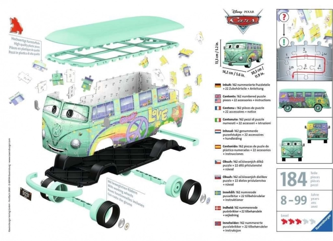 RAVENSBURGER 3D puslespil Bus Biler: Fillmore 162 stykker