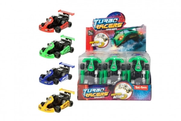 Plast gokart 9 cm - forskellige farver