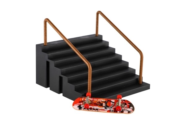 Trap med gelænder til finger skateboard