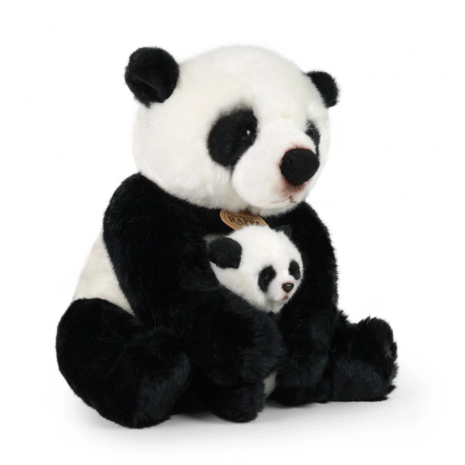 Rappa Plys panda med unger 27 cm MILJØVENLIG