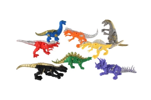 Dinosaurer/Drage 8 stk plast 14-17 cm i pose 22x35x7cm