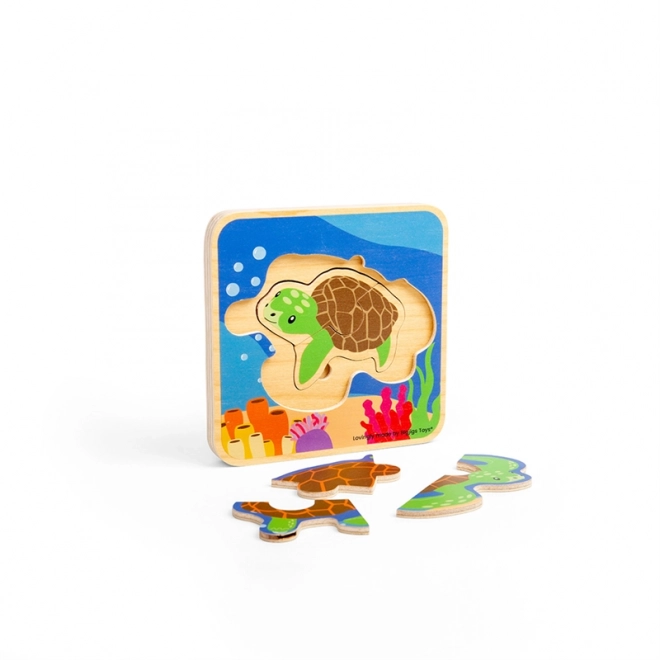 Bigjigs Legetøj Puzzle Skildpaddens Livscyklus
