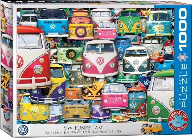EUROGRAPHICS Puslespil Volkswagen Bus: Funky Jam 1000 brikker