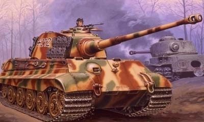 Plastikmodel af kampvognen Tiger II Ausf. B