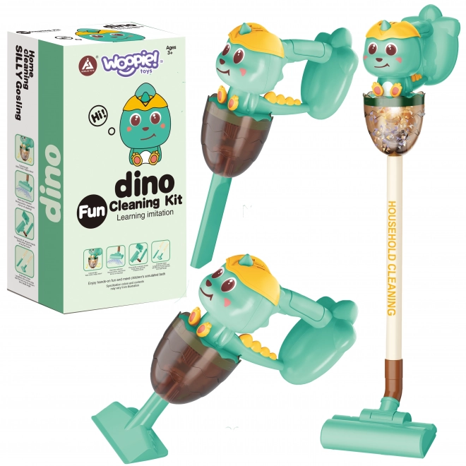Woopie Interaktiv Dino Støvsuger 3i1 Lys Lyd