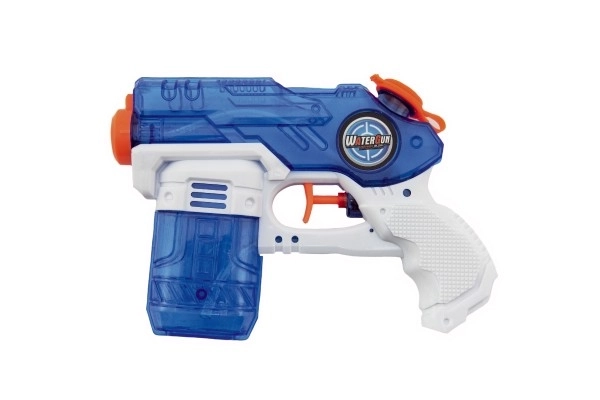 Vandpistol plast 19cm mulighed for 3 farver