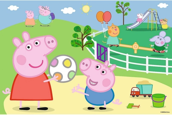 populært PEPPA PIG-motiv på legepladsen