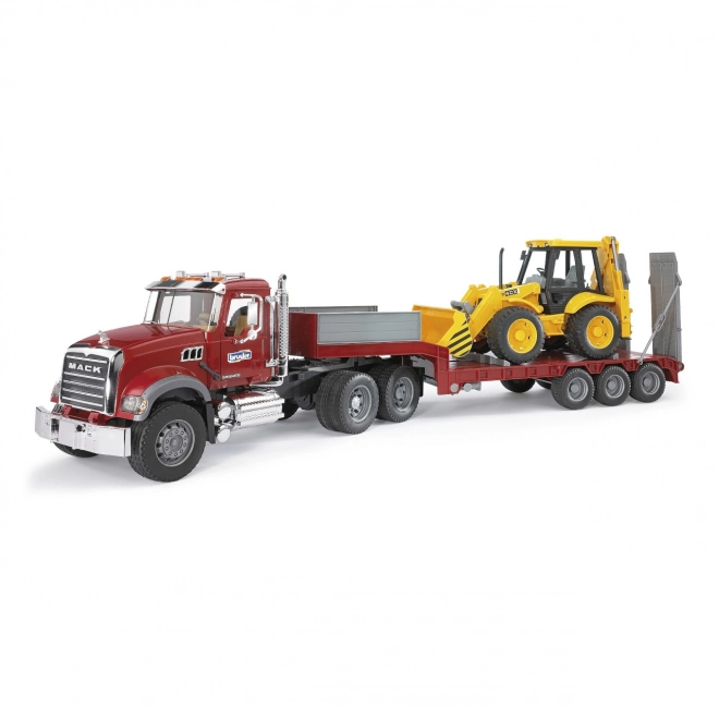 Bruder Lastbil MACK Granit trailer og traktor JCB