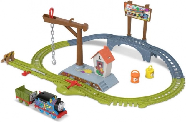 Thomas & Friends farveleveringssæt – motoriseret togbane med kran