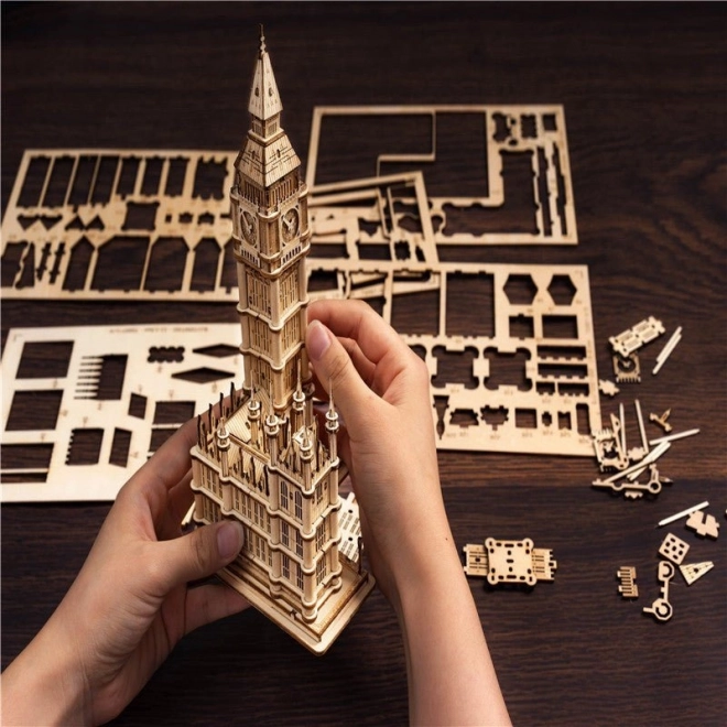 RoboTime træ 3D puslespil klokketårn Big Ben lysende